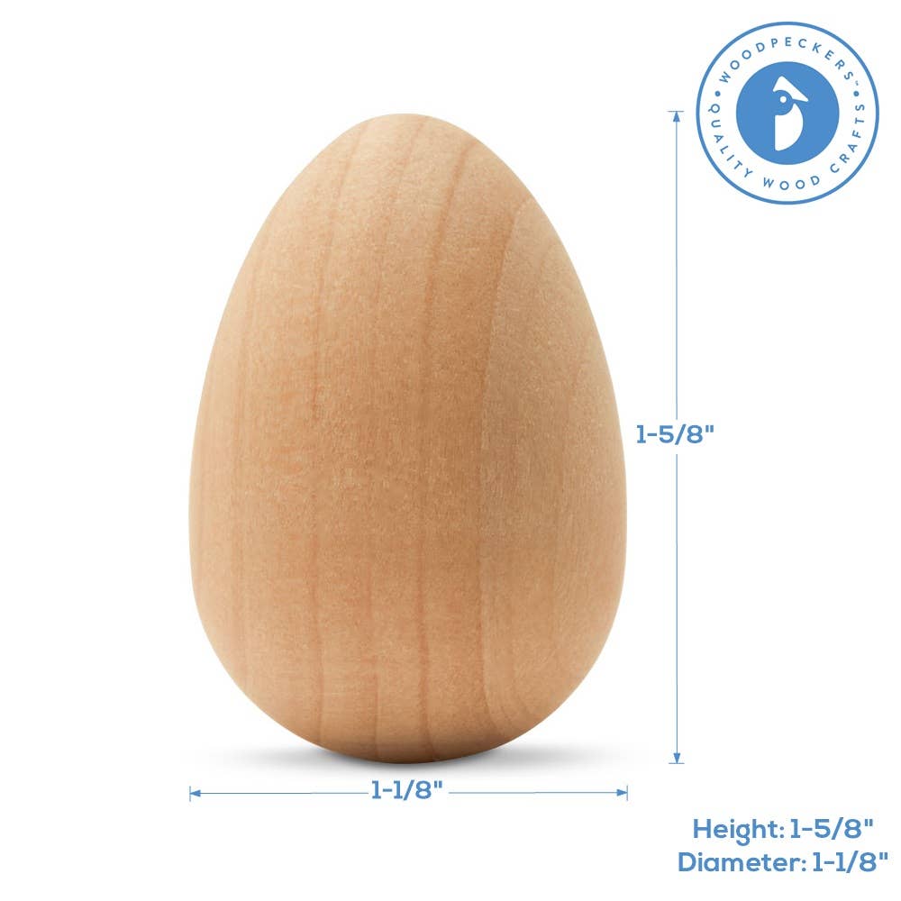 Wooden Eggs- Various Sizes