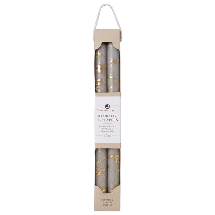12" Decorative Taper Candles, 2pk