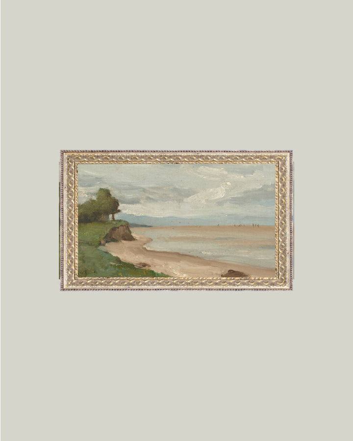 Beach Near Etretat Framed Art, 7x5