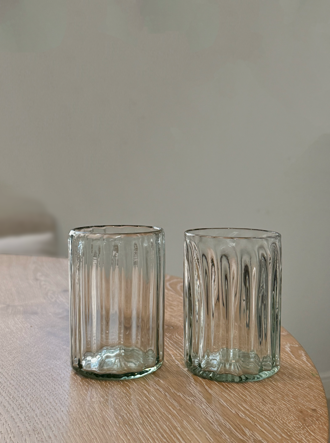 Handblown Fluted Tumbler, 2 Sizes