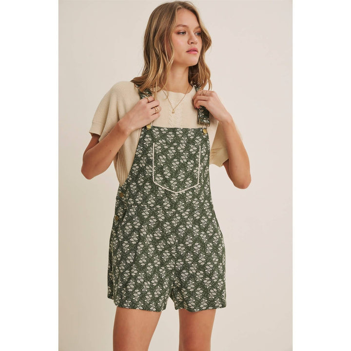 Meadow Bloom Floral Short Overall