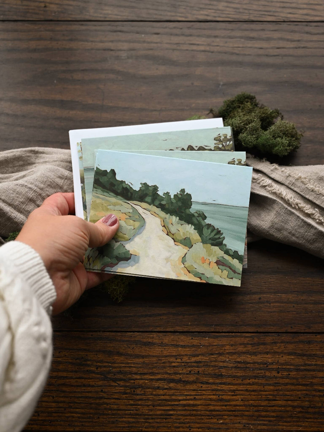 Single Note Cards, 4 Styles