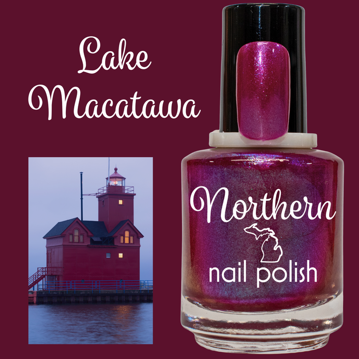 Lake Macatawa ~ Mood Change Nail Polish Vegan toxin free red