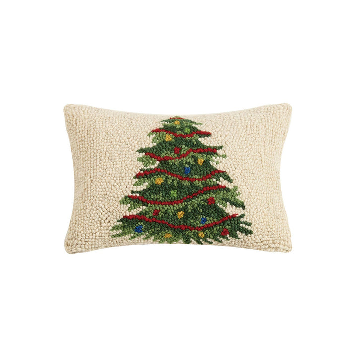 Christmas Tree Hook Lumbar Pillow