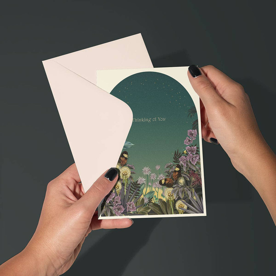 Thinking of You Night Garden Greeting Card