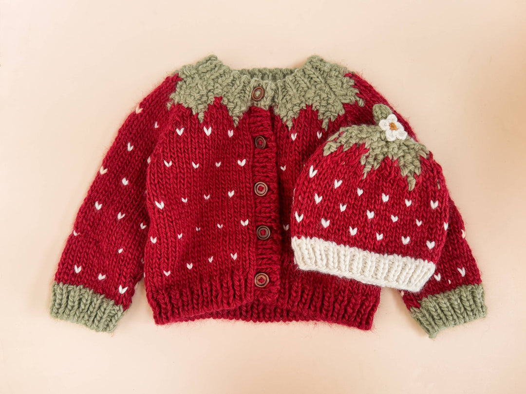 Kids Strawberry Cardigan