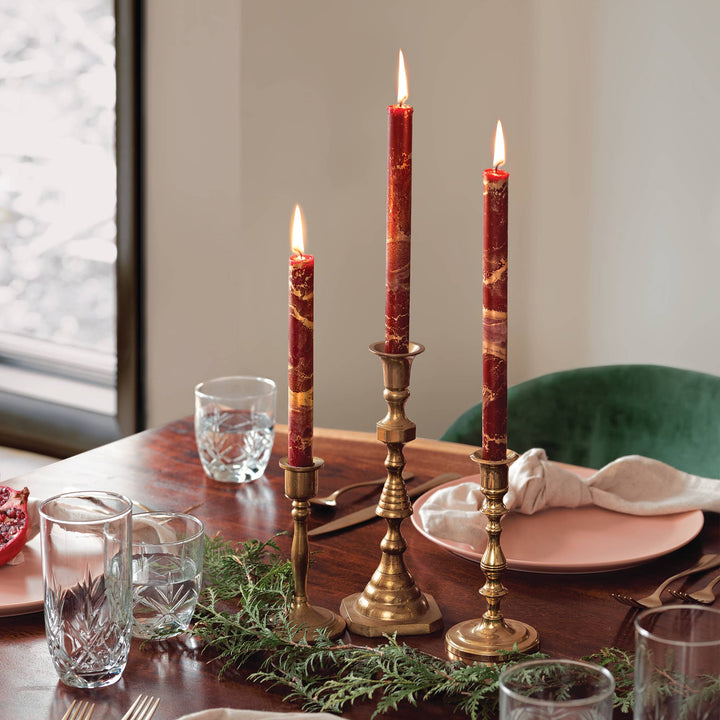 12" Decorative Taper Candles, 2pk