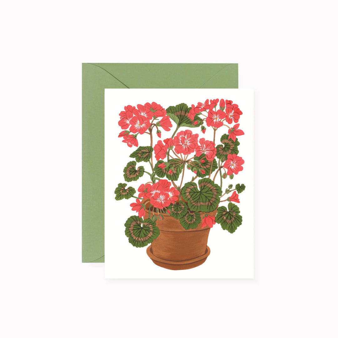Geranium Greeting Card