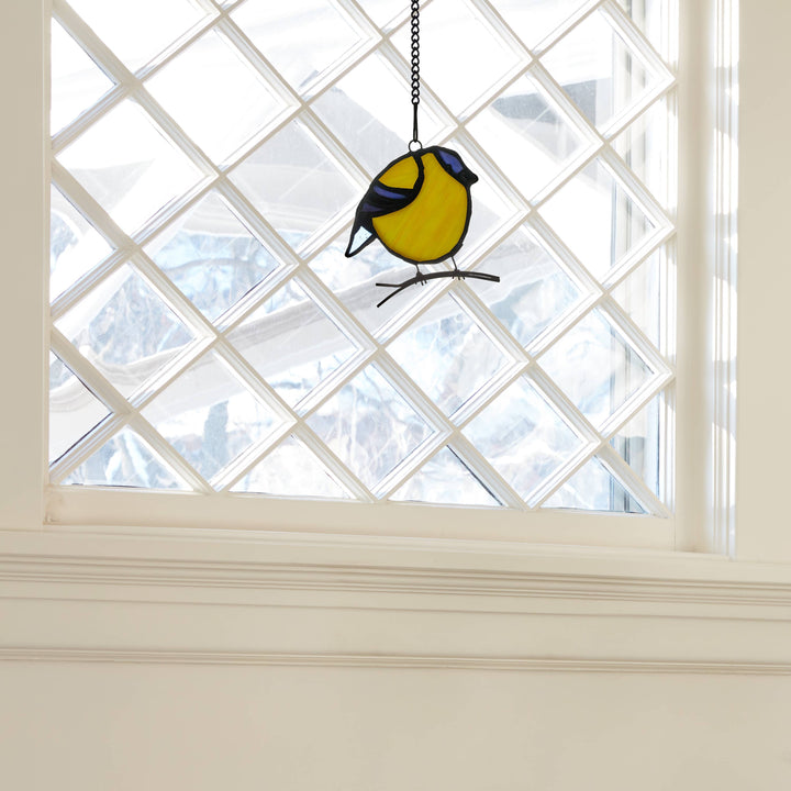 Bird Stained Glass Suncatcher, 4 Colors