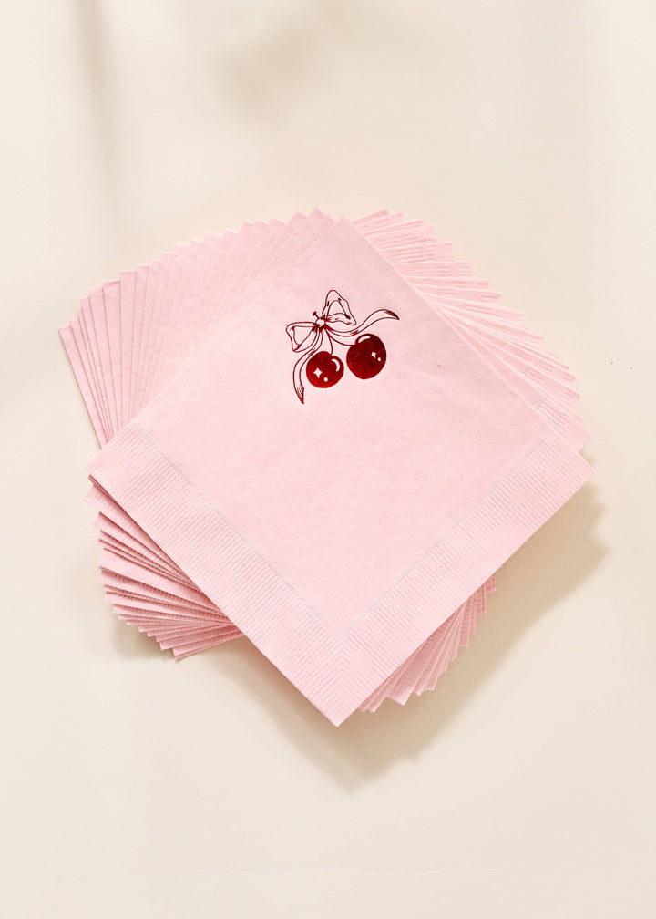 Red Cherries Napkin - Set of 20