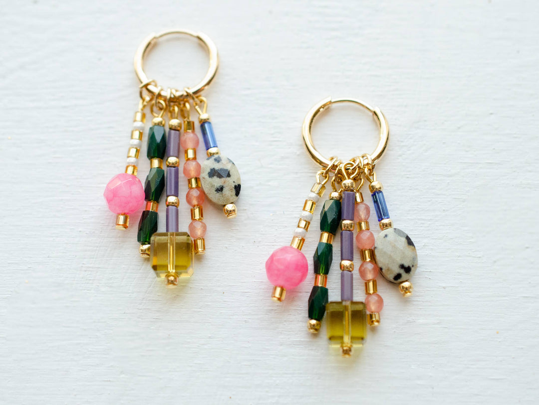 Stevie Beaded Charm Earrings