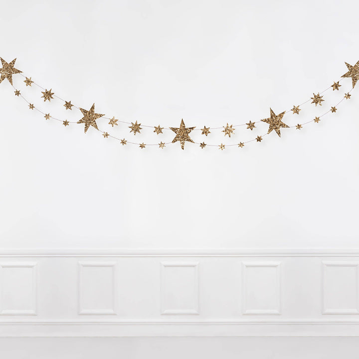Glitter Stars Garland