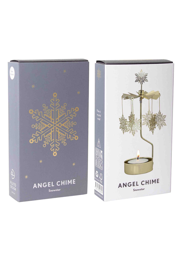 Gold Snowstar Rotary Candleholder