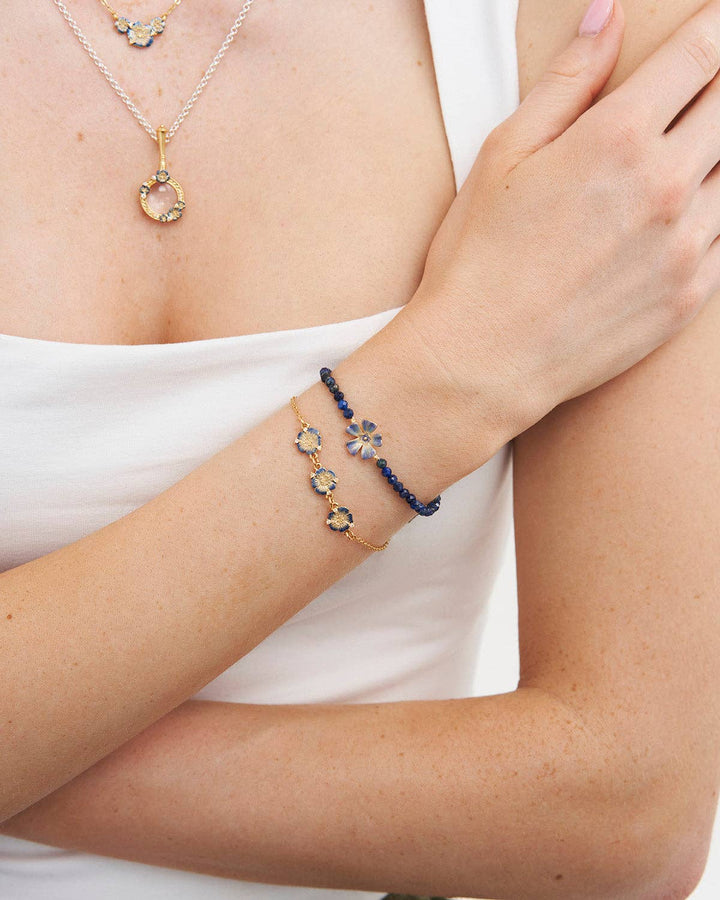 Larkspur Multi Charm Bracelet in Gold
