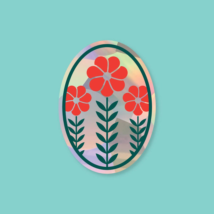 Sun Catcher Decal - Three Flower