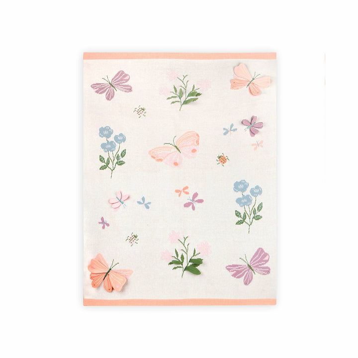 Butterfly Knit Baby Blanket