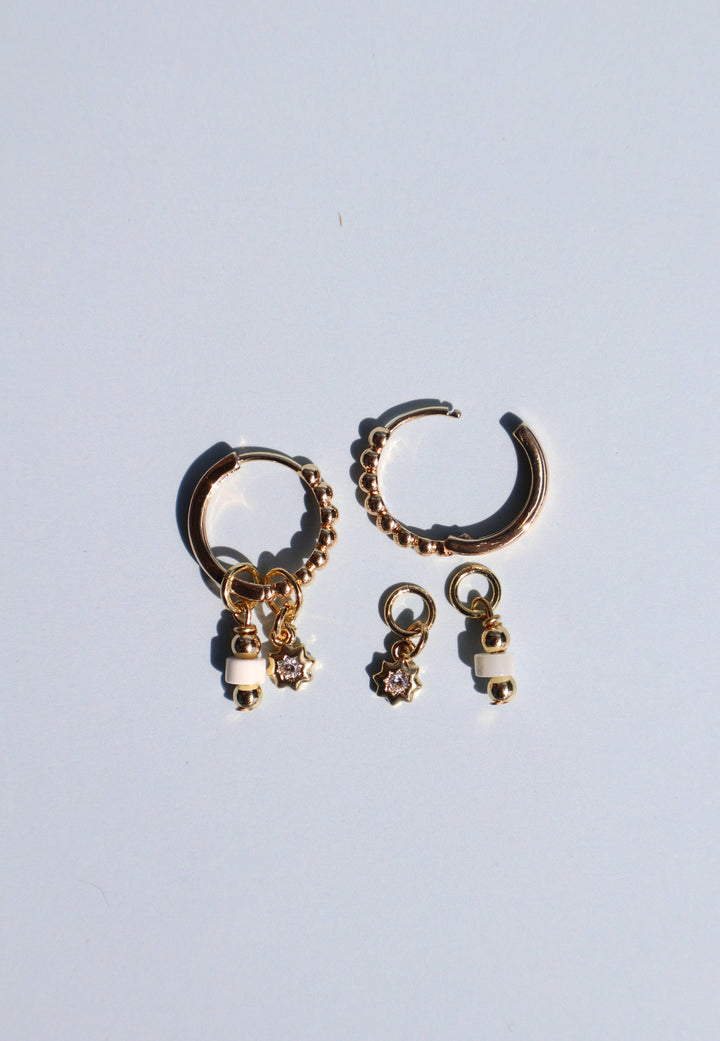 Soft Blue Charm Earrings
