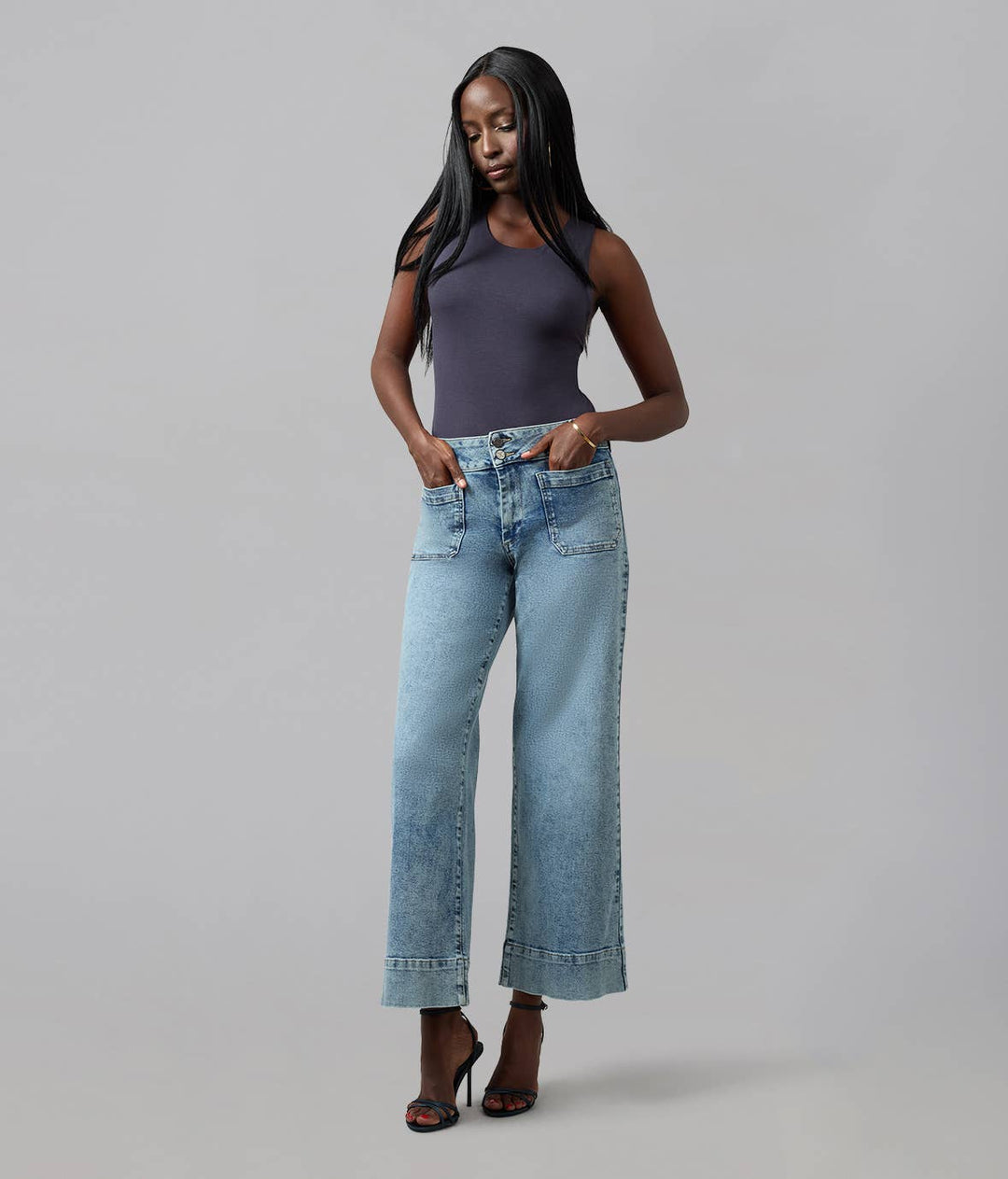 Colette High Rise Wide Leg Jeans