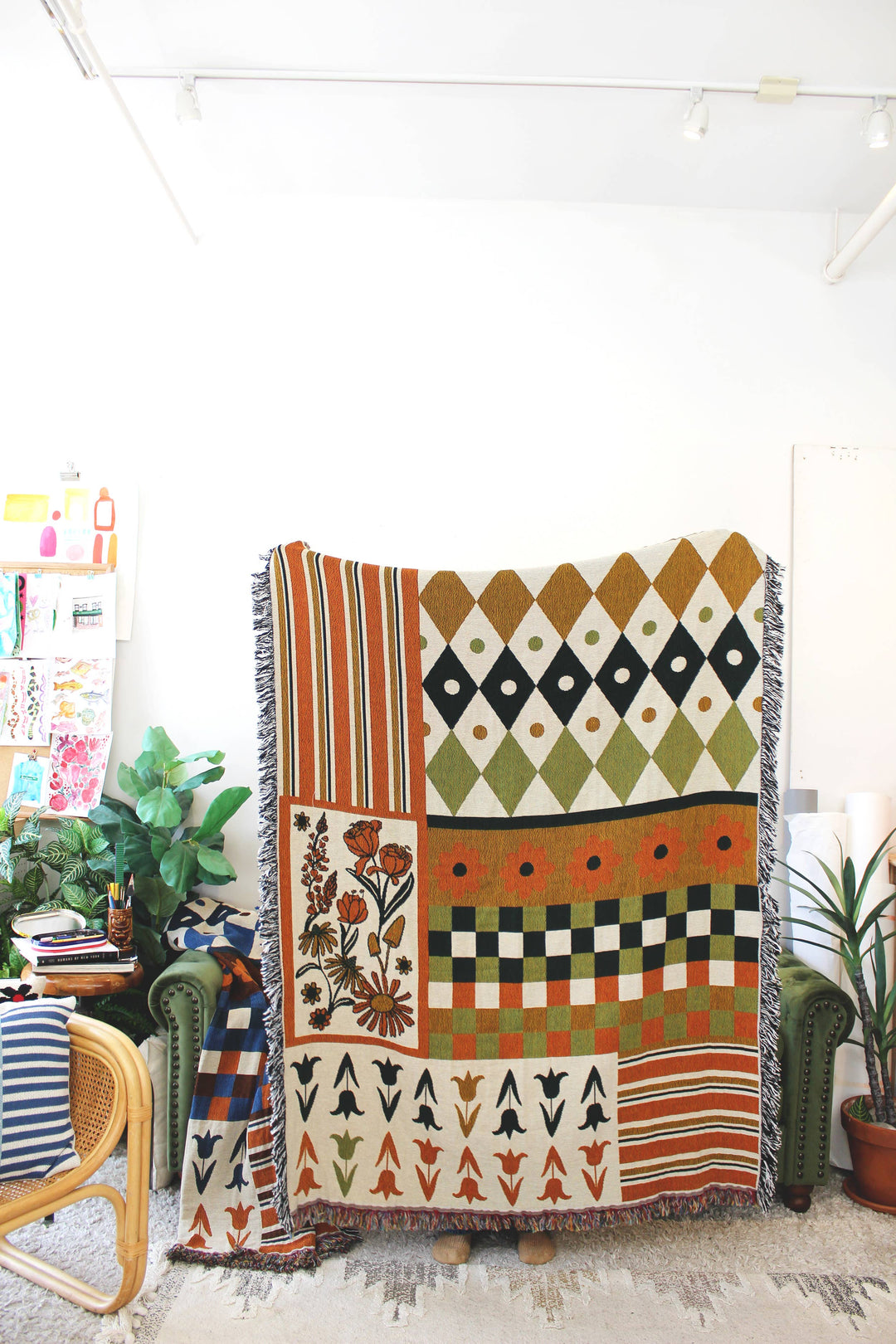Wallpaper Mash Up Tapestry Blanket 