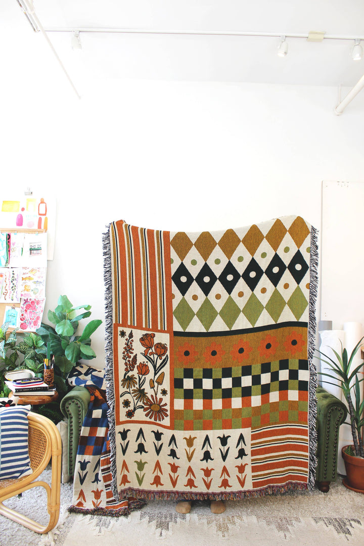 Wallpaper Mash Up Tapestry Blanket 