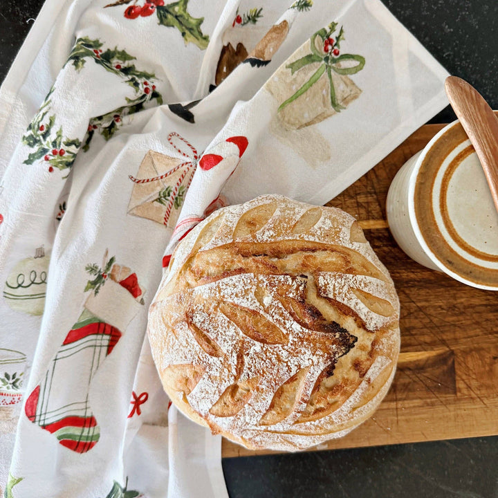 Classic Christmas Cotton Tea Towel