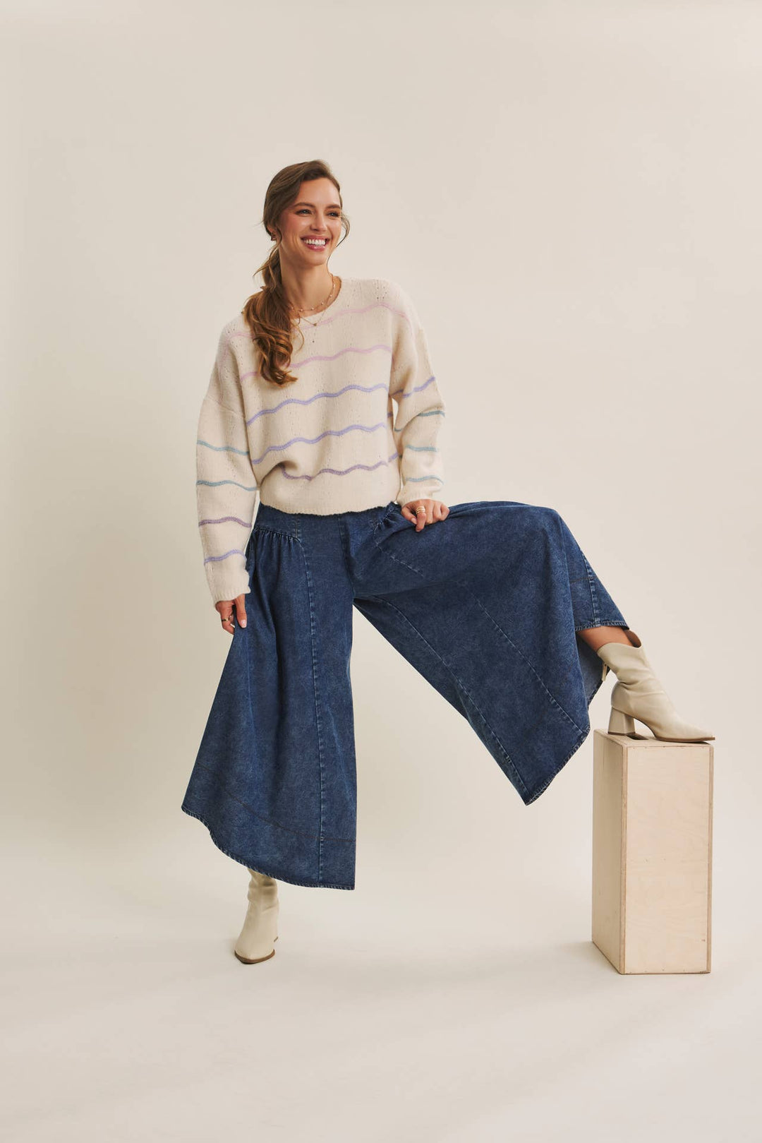 Ombre Wool Blend Sweater