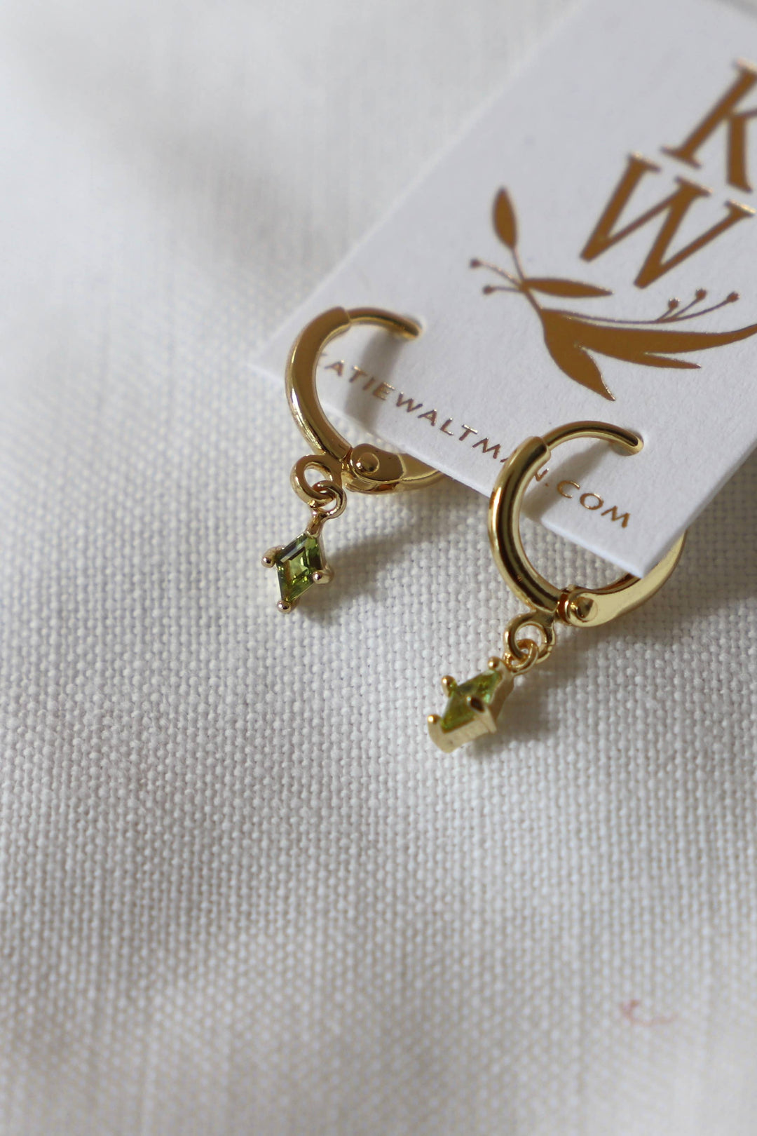 Diamond Birthstone Huggies