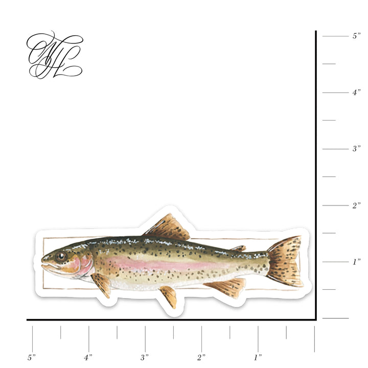 Rainbow Trout Vinyl Sticker | NorthHouse Creative Co.