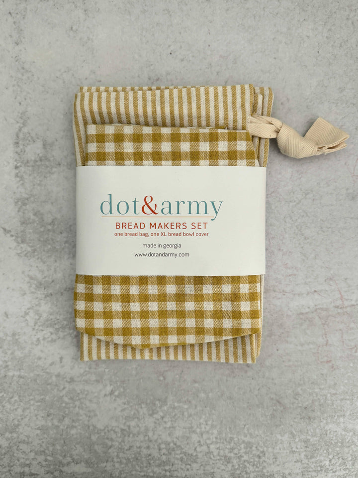 Stripe and Check Bread Makers Set | Dot and Army