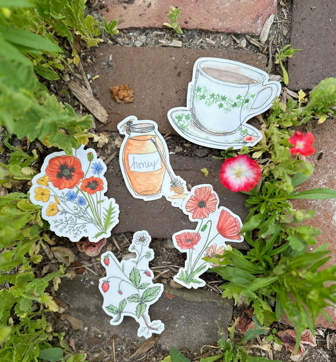 Pretty Poppy Sticker