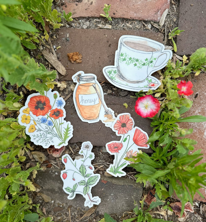 Pretty Poppy Sticker
