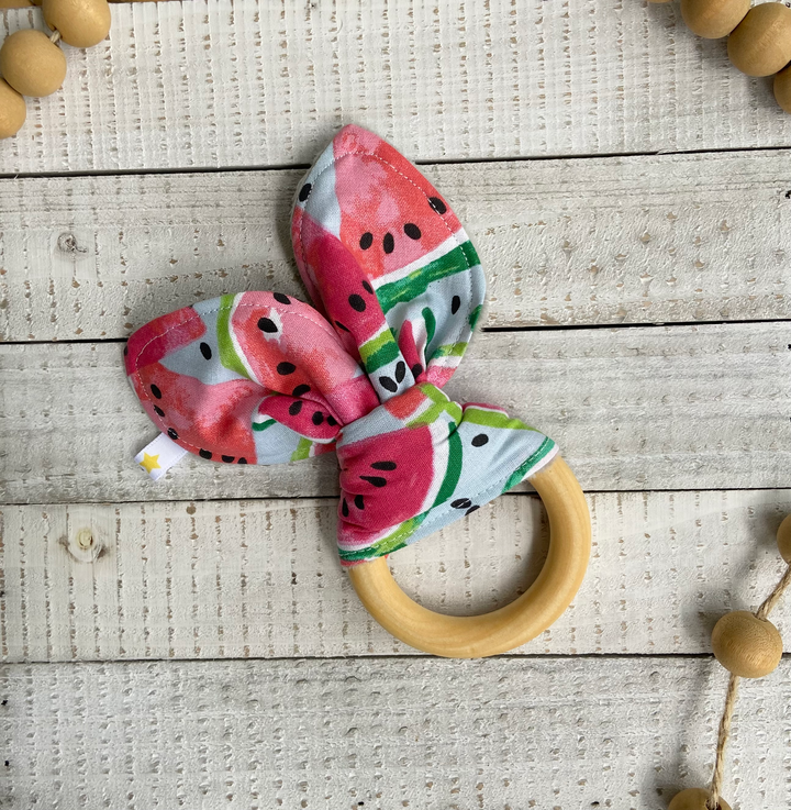 Watermelon Whimsy Crinkle teether | Port & Starbird