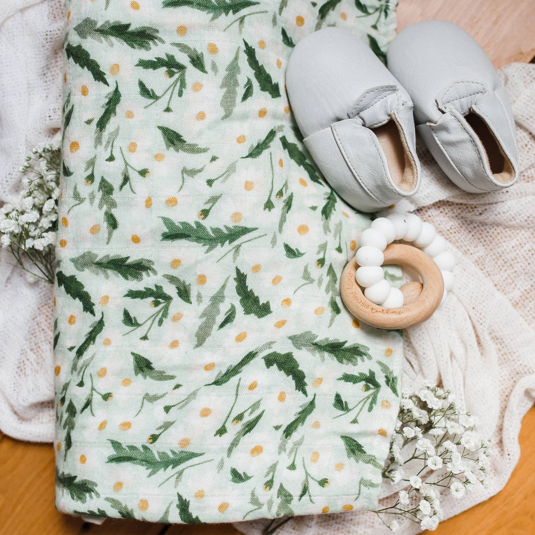 Daisy Baby Swaddle | One Canoe Two Paper Co.