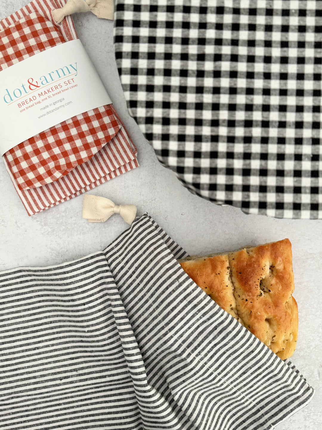 Stripe and Check Bread Makers Set | Dot and Army