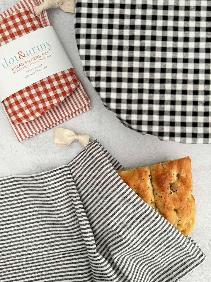 Stripe and Check Bread Makers Set | Dot and Army
