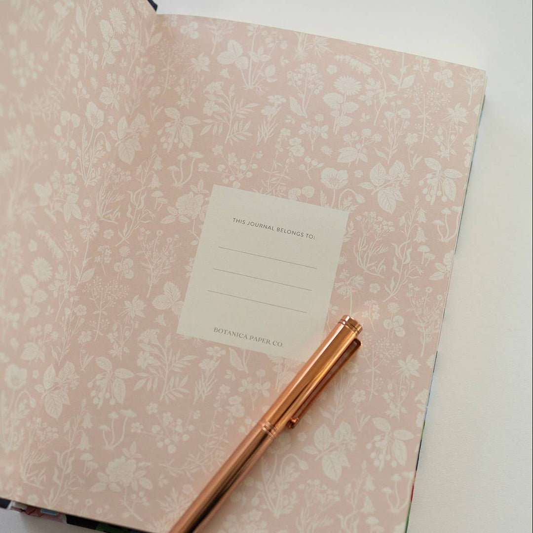 Poppy Garden Linen Bound Journal | Botanica Paper Co.