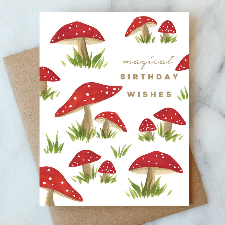 Magical Mushrooms Birthday Greeting Card | Abigail Jayne Design