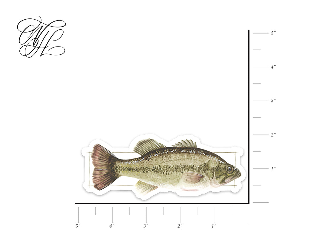 Smallmouth Bass Vinyl Sticker | NorthHouse Creative Co.