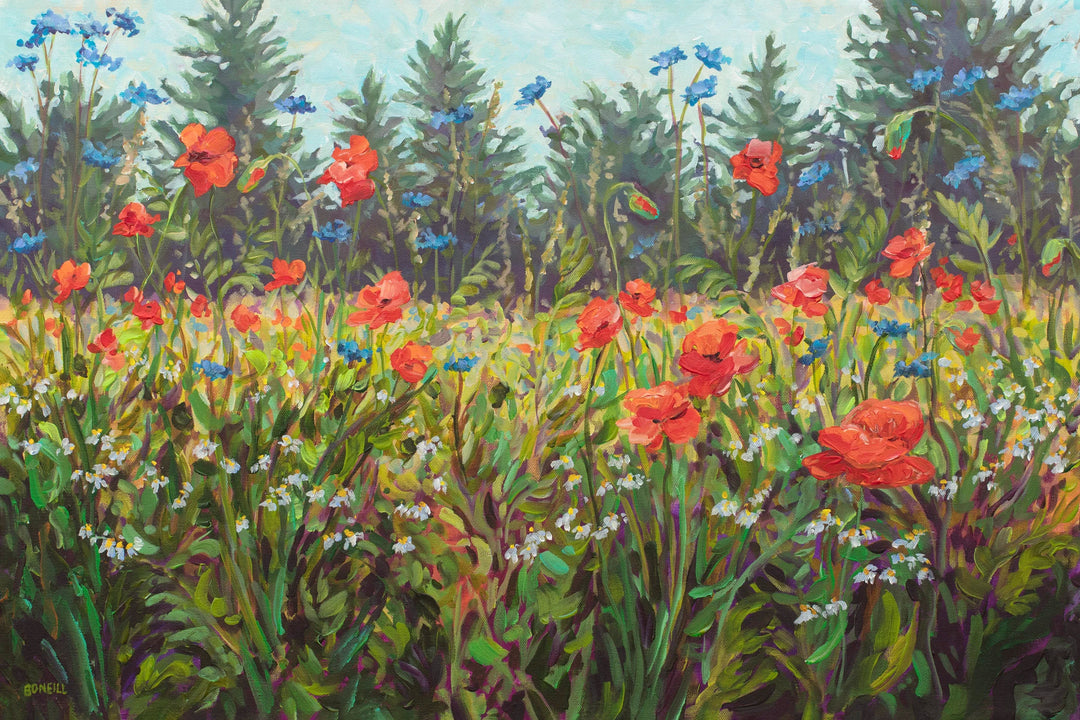 Meet Me Here Poppies Print | Betsy O&
