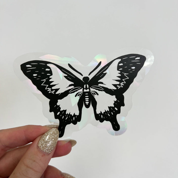 Black Butterfly Vinyl Suncatcher Decal | Maddie Green Designs