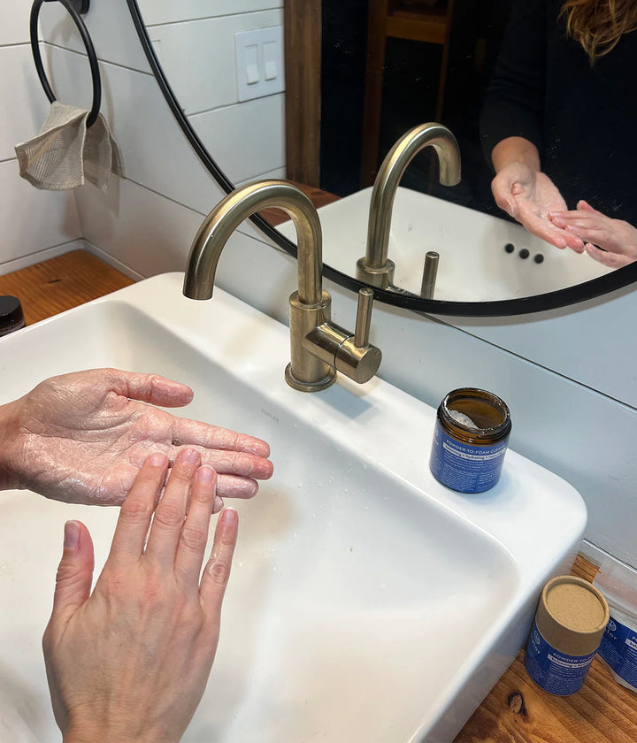 Powder-to-Foam Cleanser | Made in TC, MI