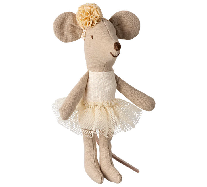 Ballerina Mouse, Little Sister Off White | Maileg