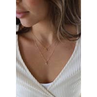 CZ Framed Teardrop Necklace | Katie Waltman Jewelry