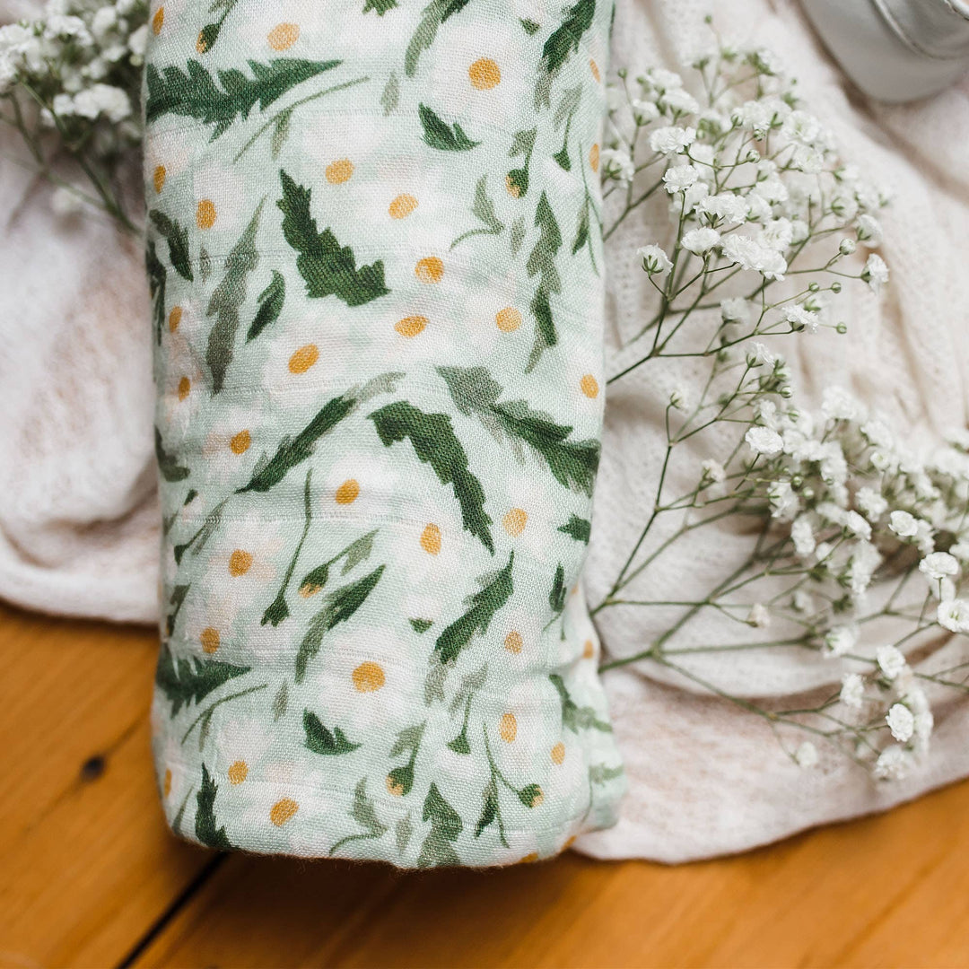 Daisy Baby Swaddle | One Canoe Two Paper Co.