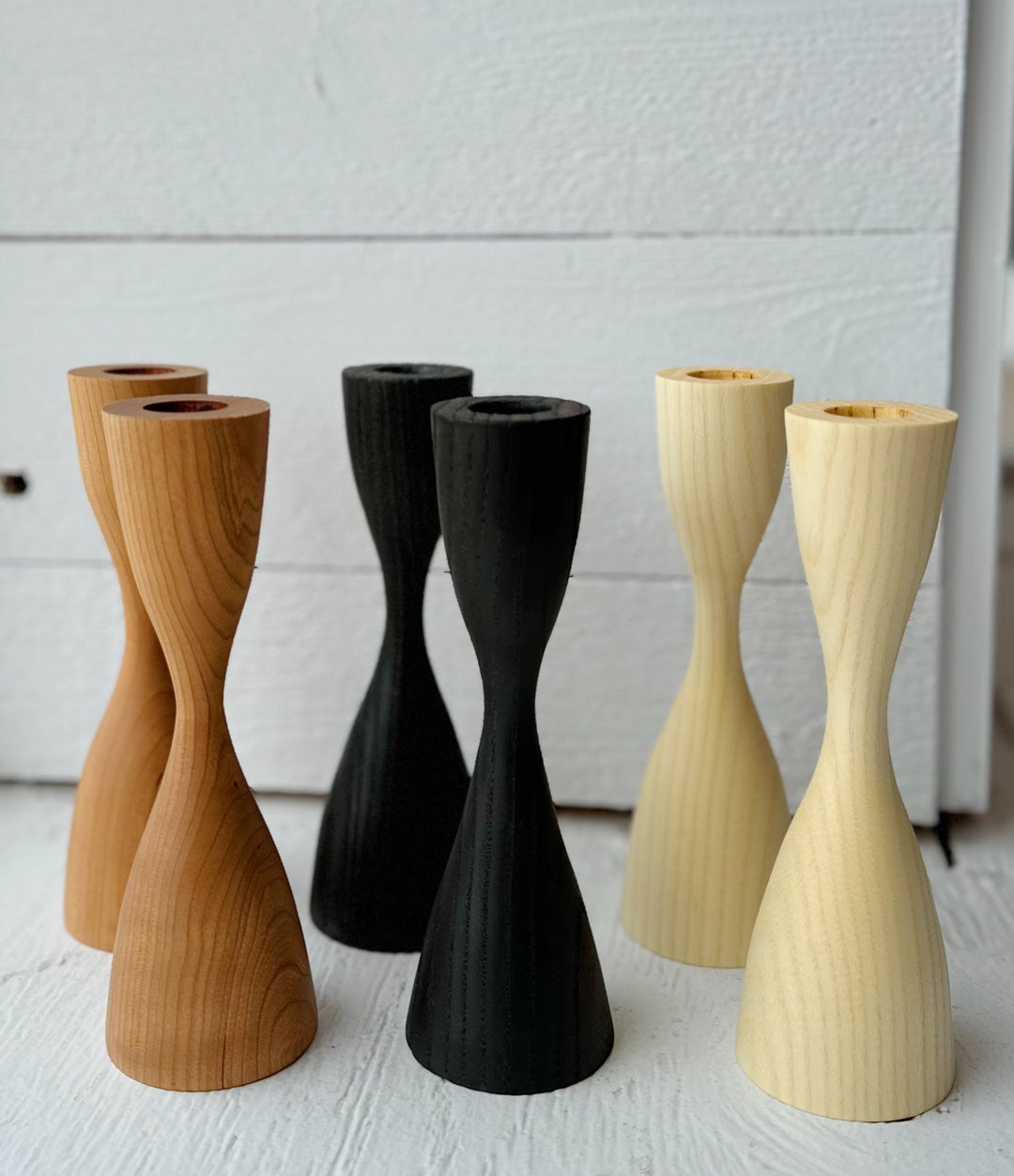 Hourglass Tall Taper Holder | Northport Workshop