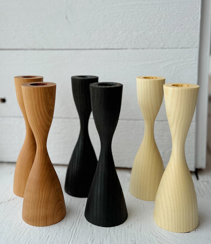 Hourglass Tall Taper Holder | Northport Workshop