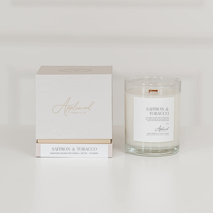 Saffron + Tobacco | Applewood Candle Co