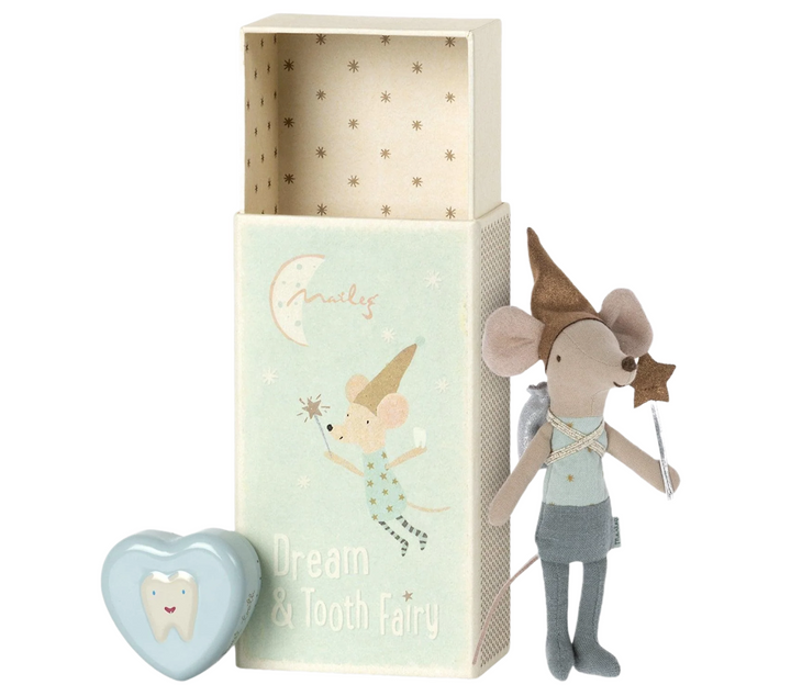 Tooth Fairy Mouse in Match Box (Two Colors)