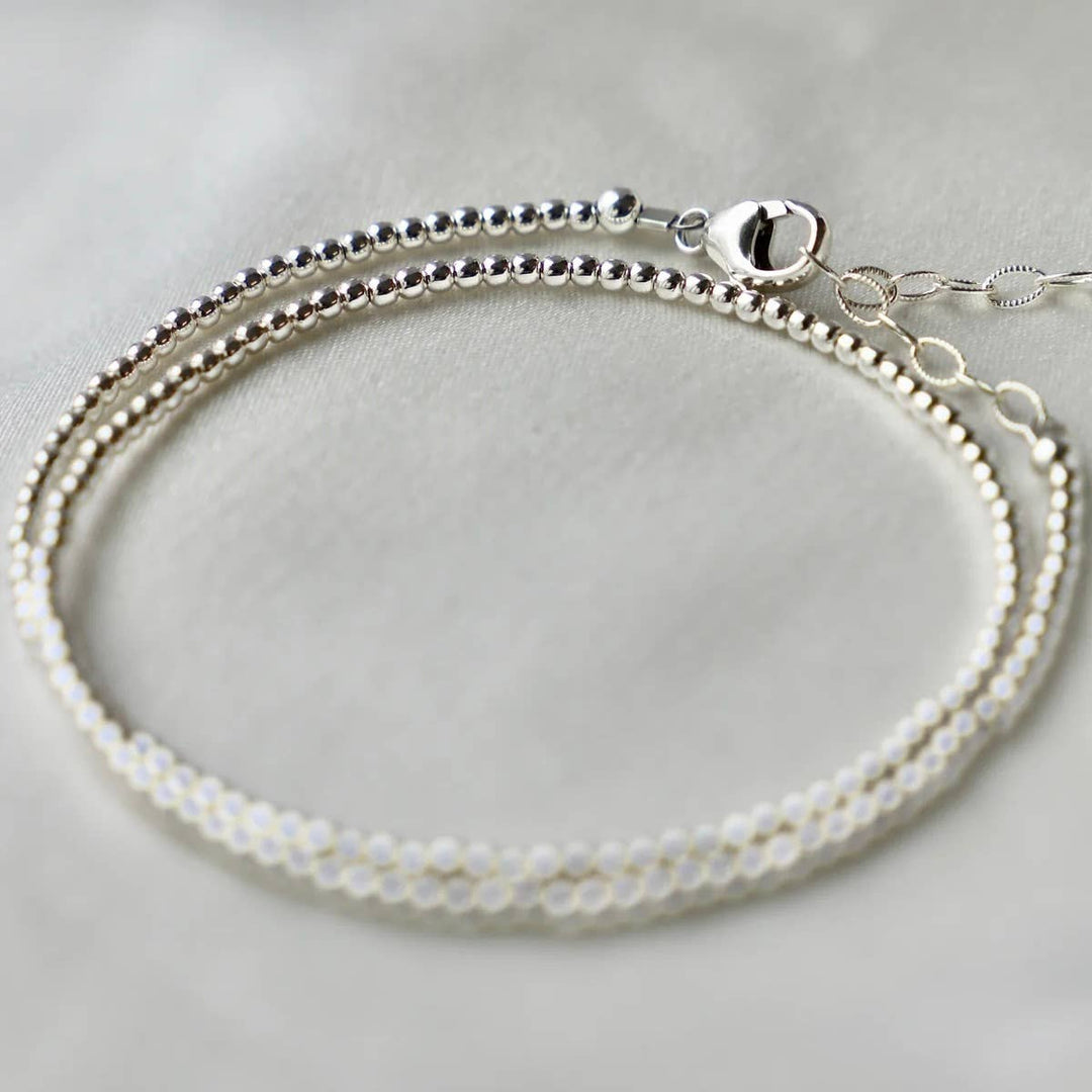 Sterling Silver Double Wrap Bracelet | Katie Waltman Jewelry