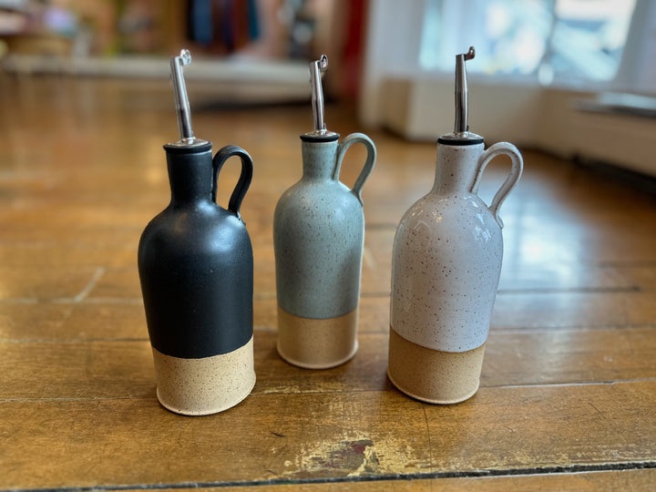 Olive Oil Bottle (Multiple Colors) | Schyler the Potter, Made in MI